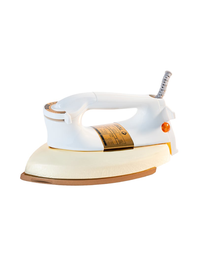 Team Heavy Duty Dry Iron with Ceramic Golden Soleplate, Adjustable Temperature Control, Auto Cut-Off & Overheat Protection – 1000-1200W - Image 1